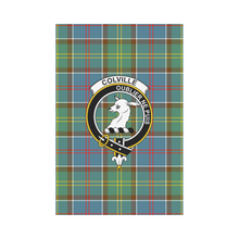 Load image into Gallery viewer, Colville District Tartan Flag Clan Badge,tartan garden flag,tartan,Scottish Tartan,Scottish Clans,Scots Tartan,Scotland Tartan,online shopping,Merry Christmas,garden flags,garden flag,Cyber Monday,Black Friday,tartan flag