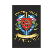 Load image into Gallery viewer, MacDonald (of Sleat) Clan Celtic Pride Garden Flag | Over 300 Clans | Special Custom Design