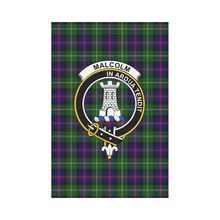 Load image into Gallery viewer, Malcolm I Tartan Flag Clan Badge
