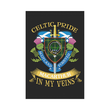 Load image into Gallery viewer, MacArthur (or Arthur) Clan Celtic Pride Garden Flag | Over 300 Clans | Special Custom Design