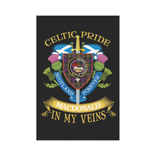 Load image into Gallery viewer, MacDonald (Clan Donald) Clan Celtic Pride Garden Flag | Over 300 Clans | Special Custom Design