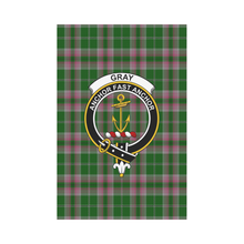 Load image into Gallery viewer, Gray Hunting Tartan Flag Clan Badge,tartan garden flag,tartan,Scottish Tartan,Scottish Clans,Scots Tartan,Scotland Tartan,online shopping,Merry Christmas,garden flags,garden flag,Cyber Monday,Black Friday,tartan flag