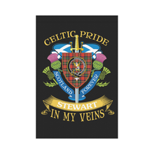 Load image into Gallery viewer, Stewart (High Stewards) Clan Celtic Pride Garden Flag | Over 300 Clans | Special Custom Design