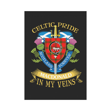 Load image into Gallery viewer, MacDonald (of Sleat) Clan Celtic Pride Garden Flag | Over 300 Clans | Special Custom Design