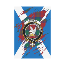 Load image into Gallery viewer, Lindsay Lives In Me Tartan Flag - Lindsay ,Tartan Flag,tartan,Scottish Tartan,Scottish Clans,Scots Tartan,Scotland Tartan,rr_track_tartan,rr_track_nltartan,rr_track_dnt,online shopping,Merry Christmas,garden flags,garden flag,Cyber Monday,Black Friday,Tartan Lives in me