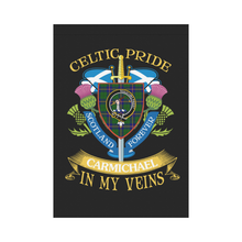 Load image into Gallery viewer, Carmichael Clan Celtic Pride Garden Flag | Over 300 Clans | Special Custom Design