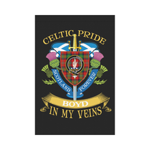 Load image into Gallery viewer, Boyd Clan Celtic Pride Garden Flag | Over 300 Clans | Special Custom Design
