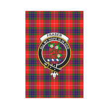 Load image into Gallery viewer, Fraser Modern Tartan Flag Clan Badge,tartan garden flag,tartan,Scottish Tartan,Scottish Clans,Scots Tartan,Scotland Tartan,online shopping,Merry Christmas,garden flags,garden flag,Cyber Monday,Black Friday,tartan flag