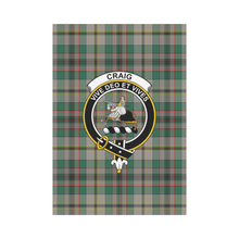 Load image into Gallery viewer, Craig Ancient Tartan Flag Clan Badge