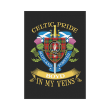 Load image into Gallery viewer, Boyd Clan Celtic Pride Garden Flag | Over 300 Clans | Special Custom Design