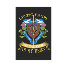 Load image into Gallery viewer, MacAlister Clan Celtic Pride Garden Flag | Over 300 Clans | Special Custom Design