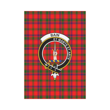 Load image into Gallery viewer, Bain Tartan Flag Clan Badge