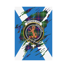 Load image into Gallery viewer, Sutherland I Lives In Me Tartan Flag