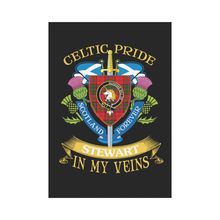 Load image into Gallery viewer, Stewart (of Appin) Clan Celtic Pride Garden Flag | Over 300 Clans | Special Custom Design