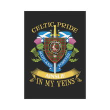 Load image into Gallery viewer, Ainslie Clan Celtic Pride Garden Flag | Over 300 Clans | Special Custom Design