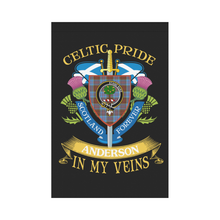 Load image into Gallery viewer, Anderson Clan Celtic Pride Garden Flag | Over 300 Clans | Special Custom Design