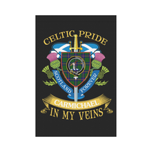 Load image into Gallery viewer, Carmichael Clan Celtic Pride Garden Flag | Over 300 Clans | Special Custom Design