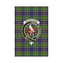 Load image into Gallery viewer, Whitefoord Modern Tartan Flag Clan Badge