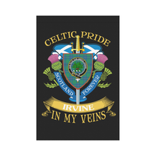 Load image into Gallery viewer, Irvine Clan Celtic Pride Garden Flag | Over 300 Clans | Special Custom Design