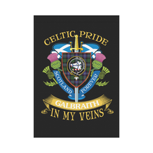 Load image into Gallery viewer, Galbraith Clan Celtic Pride Garden Flag | Over 300 Clans | Special Custom Design