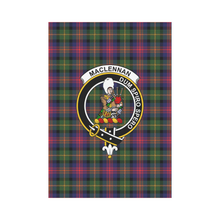 Load image into Gallery viewer, Maclennan Large Tartan Flag Clan Badge