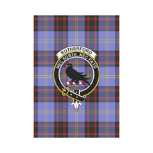 Load image into Gallery viewer, Rutherford Tartan Flag Clan Badge,tartan garden flag,tartan,Scottish Tartan,Scottish Clans,Scots Tartan,Scotland Tartan,online shopping,Merry Christmas,garden flags,garden flag,Cyber Monday,Black Friday,tartan flag
