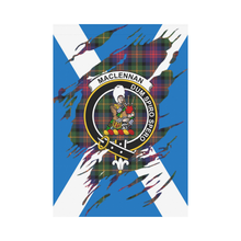 Load image into Gallery viewer, Maclennan Lives In Me Tartan Flag