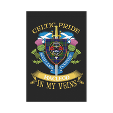 Load image into Gallery viewer, MacLeod Clan Celtic Pride Garden Flag | Over 300 Clans | Special Custom Design