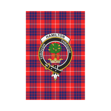 Load image into Gallery viewer, Hamilton Modern Tartan Flag Clan Badge