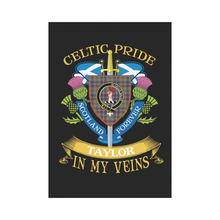 Load image into Gallery viewer, Taylor (or Tailyour) Clan Celtic Pride Garden Flag | Over 300 Clans | Special Custom Design