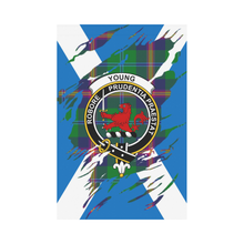 Load image into Gallery viewer, Young Lives In Me Tartan Flag