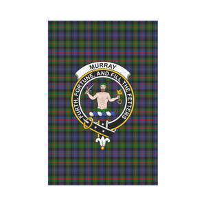 Murray Of Atholl Modern Tartan Flag Clan Badge