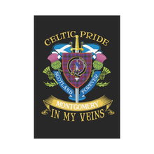 Load image into Gallery viewer, Montgomery Clan Celtic Pride Garden Flag | Over 300 Clans | Special Custom Design