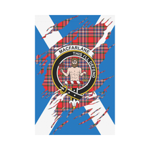 Load image into Gallery viewer, Macfarlane Lives In Me Tartan Flag - Macfarlane ,Tartan Flag,tartan,Scottish Tartan,Scottish Clans,Scots Tartan,Scotland Tartan,rr_track_tartan,rr_track_nltartan,rr_track_dnt,online shopping,Merry Christmas,garden flags,garden flag,Cyber Monday,Black Friday,Tartan Lives in me