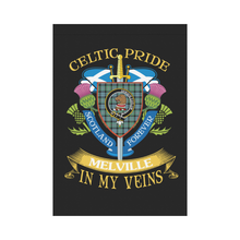 Load image into Gallery viewer, Melville Clan Celtic Pride Garden Flag | Over 300 Clans | Special Custom Design