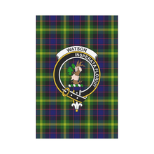 Load image into Gallery viewer, Watson Modern Tartan Flag Clan Badge