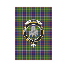 Load image into Gallery viewer, Dalrymple Tartan Flag Clan Badge