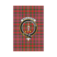 Load image into Gallery viewer, Macalister Modern Tartan Flag Clan Badge