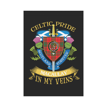 Load image into Gallery viewer, MacAulay Clan Celtic Pride Garden Flag | Over 300 Clans | Special Custom Design