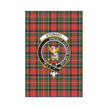 Load image into Gallery viewer, Stewart Tartan Flag Clan Badge