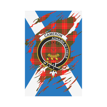 Load image into Gallery viewer, Cameron Lives In Me Tartan Flag - Cameron ,Tartan Flag,tartan,Scottish Tartan,Scottish Clans,Scots Tartan,Scotland Tartan,rr_track_tartan,rr_track_nltartan,rr_track_dnt,online shopping,Merry Christmas,garden flags,garden flag,Cyber Monday,Black Friday,Tartan Lives in me