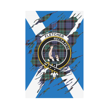 Load image into Gallery viewer, Fletcher Lives In Me Tartan Flag - Fletcher ,Tartan Flag,tartan,Scottish Tartan,Scottish Clans,Scots Tartan,Scotland Tartan,rr_track_tartan,rr_track_nltartan,rr_track_dnt,online shopping,Merry Christmas,garden flags,garden flag,Cyber Monday,Black Friday,Tartan Lives in me