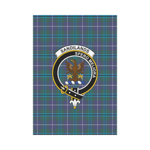 Load image into Gallery viewer, Sandilands Tartan Flag Clan Badge