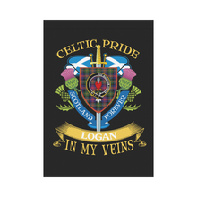 Load image into Gallery viewer, Logan Clan Celtic Pride Garden Flag | Over 300 Clans | Special Custom Design