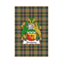 Load image into Gallery viewer, Simpson Tartan Tartan Flag Clan Badge