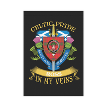 Load image into Gallery viewer, Ross Clan Celtic Pride Garden Flag | Over 300 Clans | Special Custom Design
